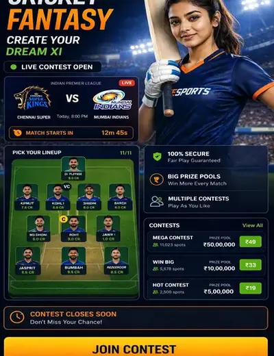 9b999 (9 b 999) fantasy cricket & matchday visual 3